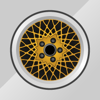 Gold BBS wheels