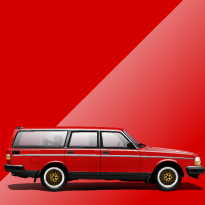 Volvo 240 141 Ruby Red