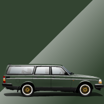 Volvo 240 94 Dark Green