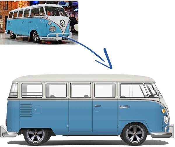 Volkswagen VW T1 Cars Enth Canvas Art (Real & Custom Graphic)