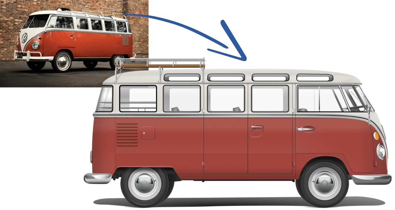 Volkswagen T1 Samba 23 window