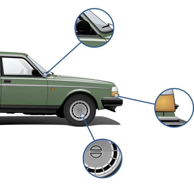 Volvo 240 Cars Enth Canvas Art Details Showcase