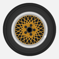 Volvo 240 BBS Gold 16'