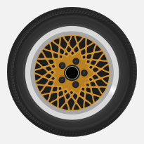 Volvo 240 BBS Gold 17'