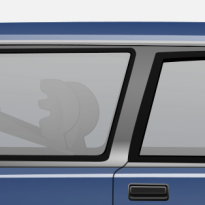 Volvo 240 Tinted Windows